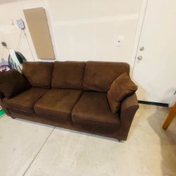 Brown3-Seat Sofa