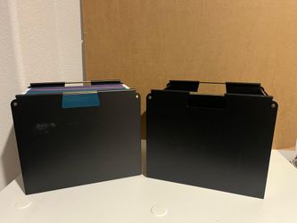 Metal filing crate