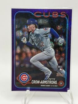 Pete Crow-Armstrong Purple Holo Foilboard /799 Rookie