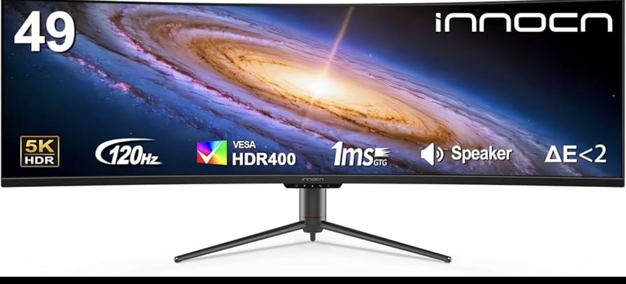 INNOCN 49″ Curved Ultrawide Monitor — Like New, 144 Hz 