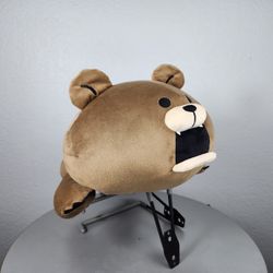 17" Smore Bear Brown Lying Down Plush