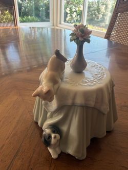 Rare Lladro 6980 Playful Mates Glossy Glazed Porcelain
