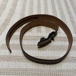 Cinturón Deslizante de Trinquete Para Hombres En Cuero