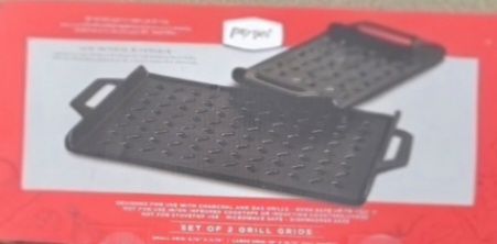Parini Ceramic Cookware for the Grill (Set of 2 Grids) - new in box