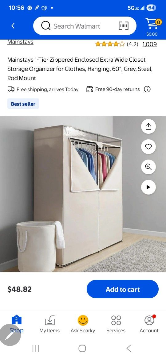 Closet Storage Organizer For  Clothes