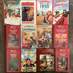 TREASURY OF ILLUSTRATED CLASSICS ~LOT OF 12 HARDCOVER BOOKS~