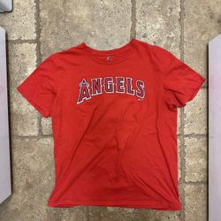 MLB Anaheim Angels Size Large Majestic Graphic Shirt Rendon 6 Jersey