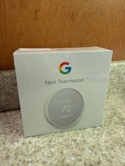 Google Nest Thermostat - Smart Thermostat for Home - Programmable Wifi Thermostat - Snow