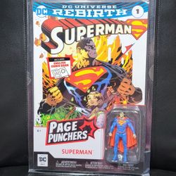 DC Universe Rebirth Superman Page Punchers 3" Figure with Comic book Collectible