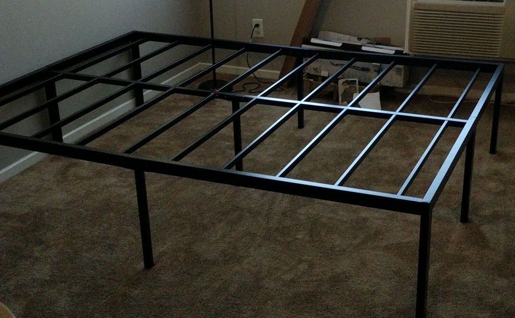 Queen bed frame heavy duty steel