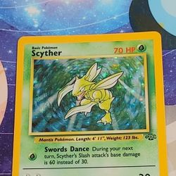Scyther Hole Pokemon Card 10/64