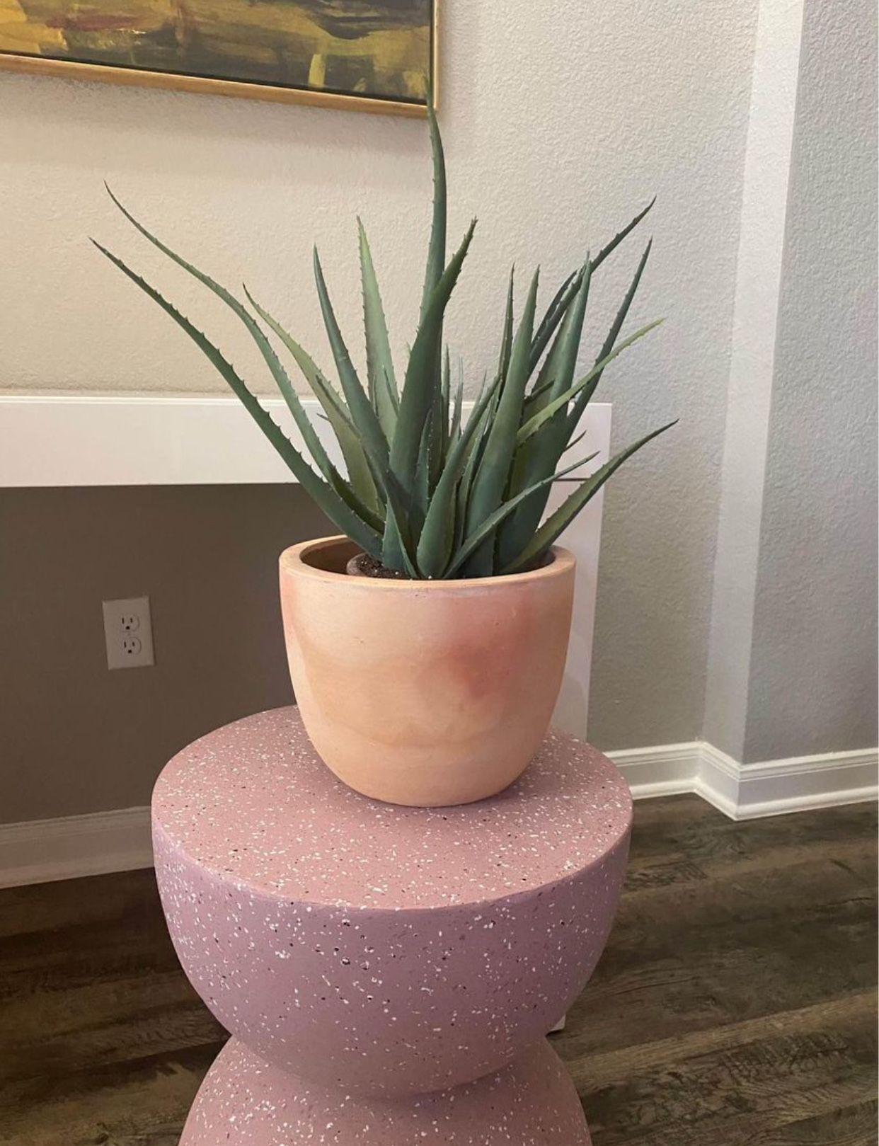 Faux Aloe Plant In Terracotta Pot