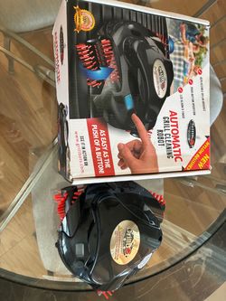 Barbecue grill cleaning robot. Brand new rechargeable sells at Walmart for $130 plus tax.