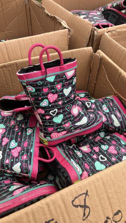 Girls lined rain boots