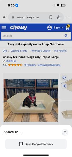 Indoor Dog potty Tray-ShirleyKs'