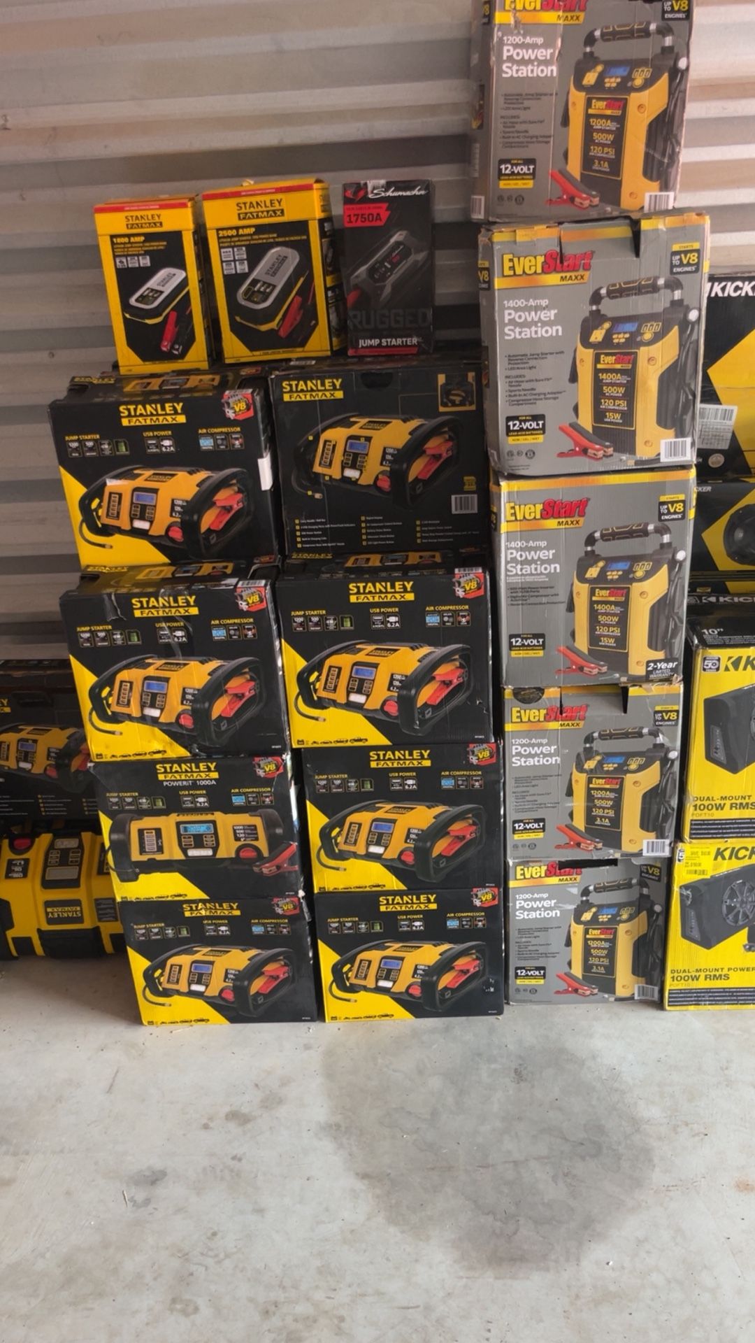 Stanley & EverStart Jump Starter Power Stations – $60