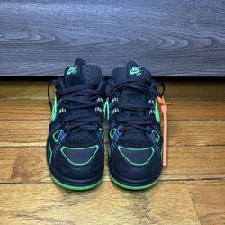 Nike Air Force 1 Low x Off-White trainers in black and green 