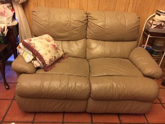 Leather Reclining Love seat & SOFA