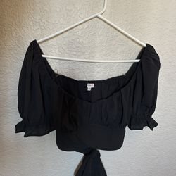 Black Crop Top