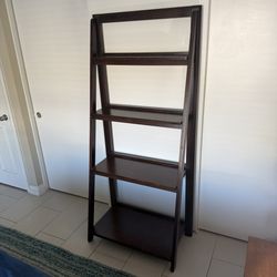 Ladder Bookshelf Solid Wood