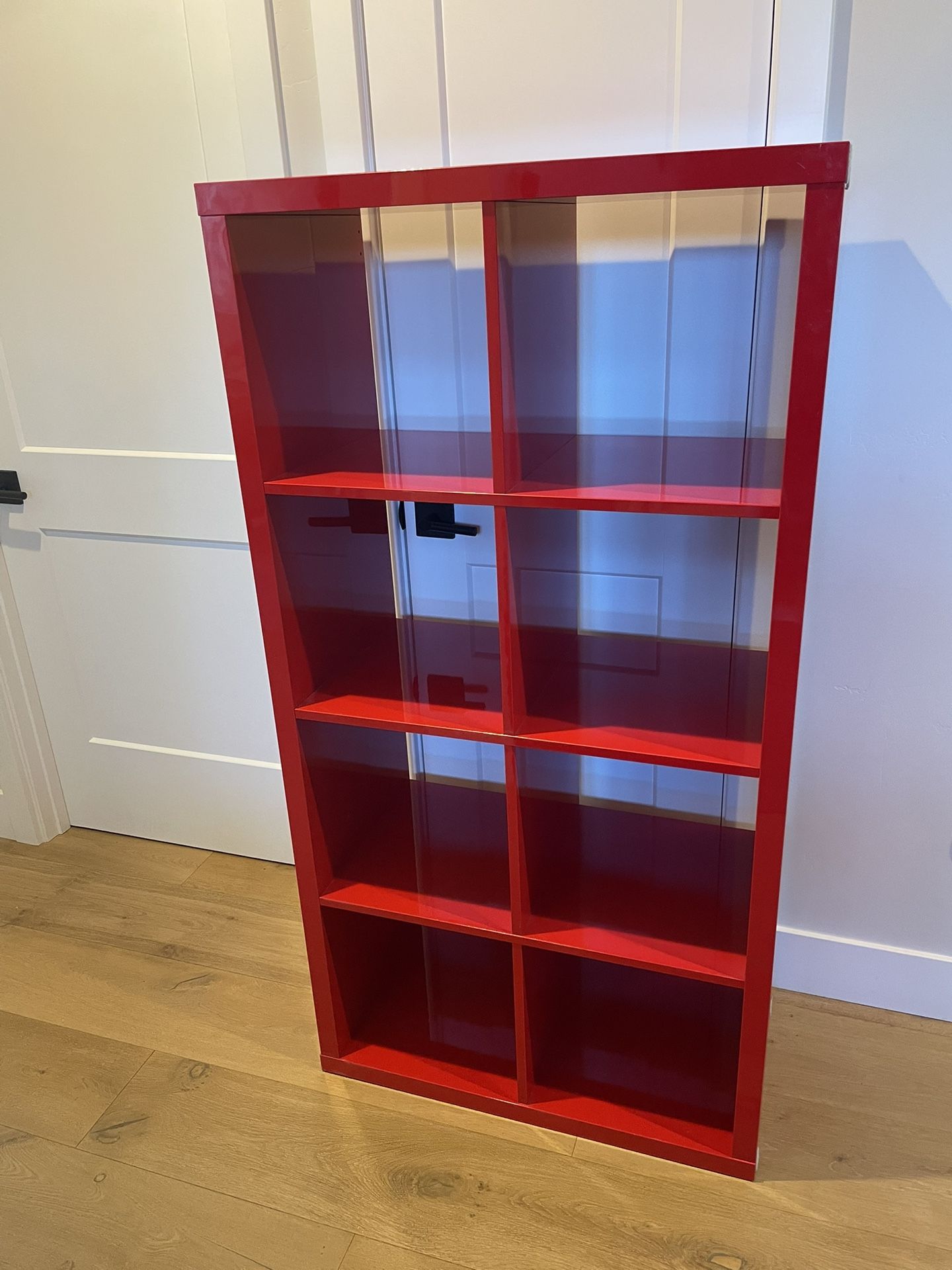 8 Cube Kallax Shelf Unit In An Awesome Glossy Red