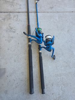 2 SHAKESPEARE TIGER FISHING ROD & REEL COMBOS – $70 FOR BOTH