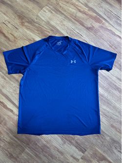 Under Armour Men's Adult Size XL T-shirt Navy Blue Tee short sleeve Gym Run Athl