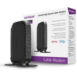 NETGEAR CM400 DOCSIS 3.0 Certified 340 Mbps High Speed Cable Modem  NIB