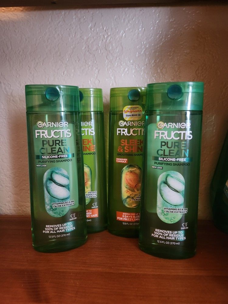 Shampo Garnier Fructis $10 X Los 4