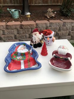 Christmas holiday tray plush toys snowman light up tree