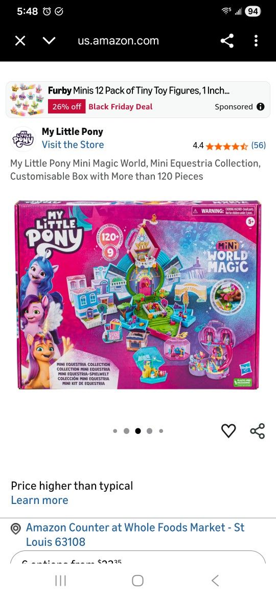 My Little Pony Mini Magic World, Mini Equestria Collection, Customisable Box with More than 120 Pieces