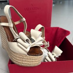 Valentino Wedges Espadriles Size 36