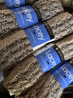 New Berroco Lacey yarn lot includes 5 skeins. #2380 Sandstones Color - Acrylic Wool Nylon Blend Each Skein is 100gr 29yds This yarn has an open-w