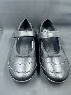 Hush Puppies Girls Black Sz 4W