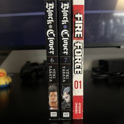 Black Clover Vol 6-7 Fire And Fire Force Vol 1 