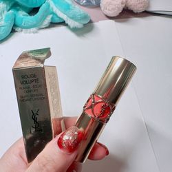ysl rouge volupte 13# peach passion lipstick /NWB
