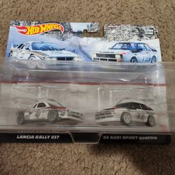 Hot Wheels Audi Sport Quattro Lancia Rally 2 Pack