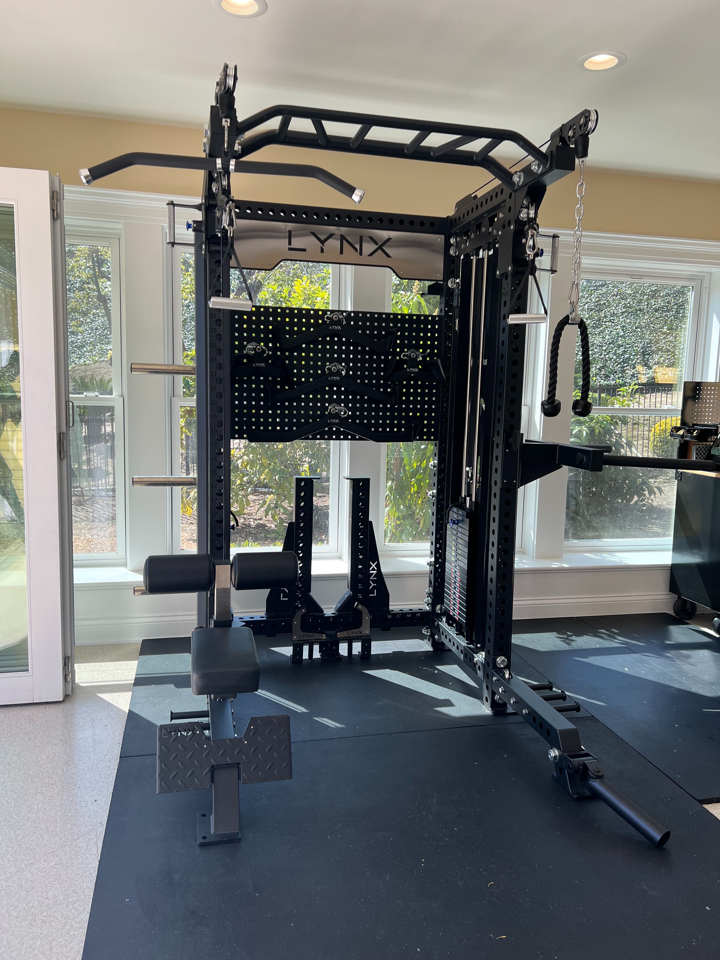 2in1 Pro Series - All in One Home Commercial Gym - Dual Cable Machine - Squat Rack - Bench Press - (Weights Fitness Exercise)