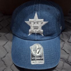 Houston Astros Denim 47 Clean Up Adjustable hat $35 Retail 
