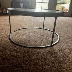 Round Metal Coffee Table 