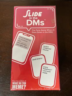 “Slide in the DMs” party game – new, sealed