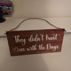 Ring bearer sign