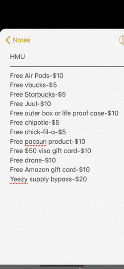 Airpods, vbucks,Amazon,visa,phone case, drone