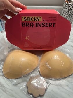Sticky Strapless Push-Up Bra Inserts – Size Large – New