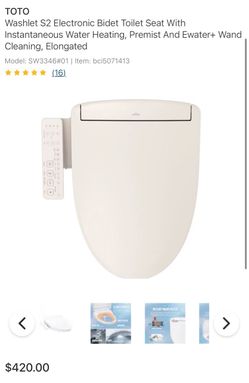 TOTO Washlet S2 Electronic Bidet Toilet Seat