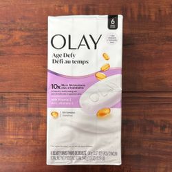 Olay Age Defy With VITAMIN E 10X Moisturizers Beauty Bars + B3 Complex: 6 Bars