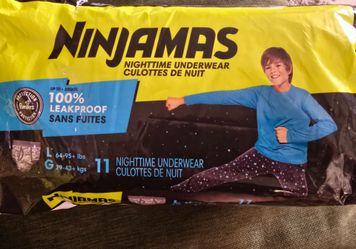 Ninjamas Nighttime Underwear 10 pk