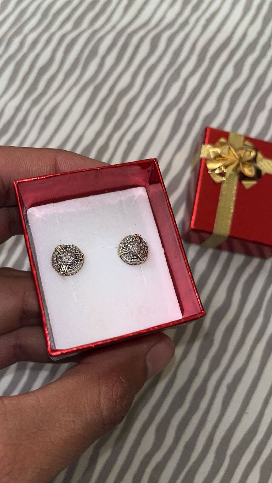 Selling My Earrings 10K Real Diamonds