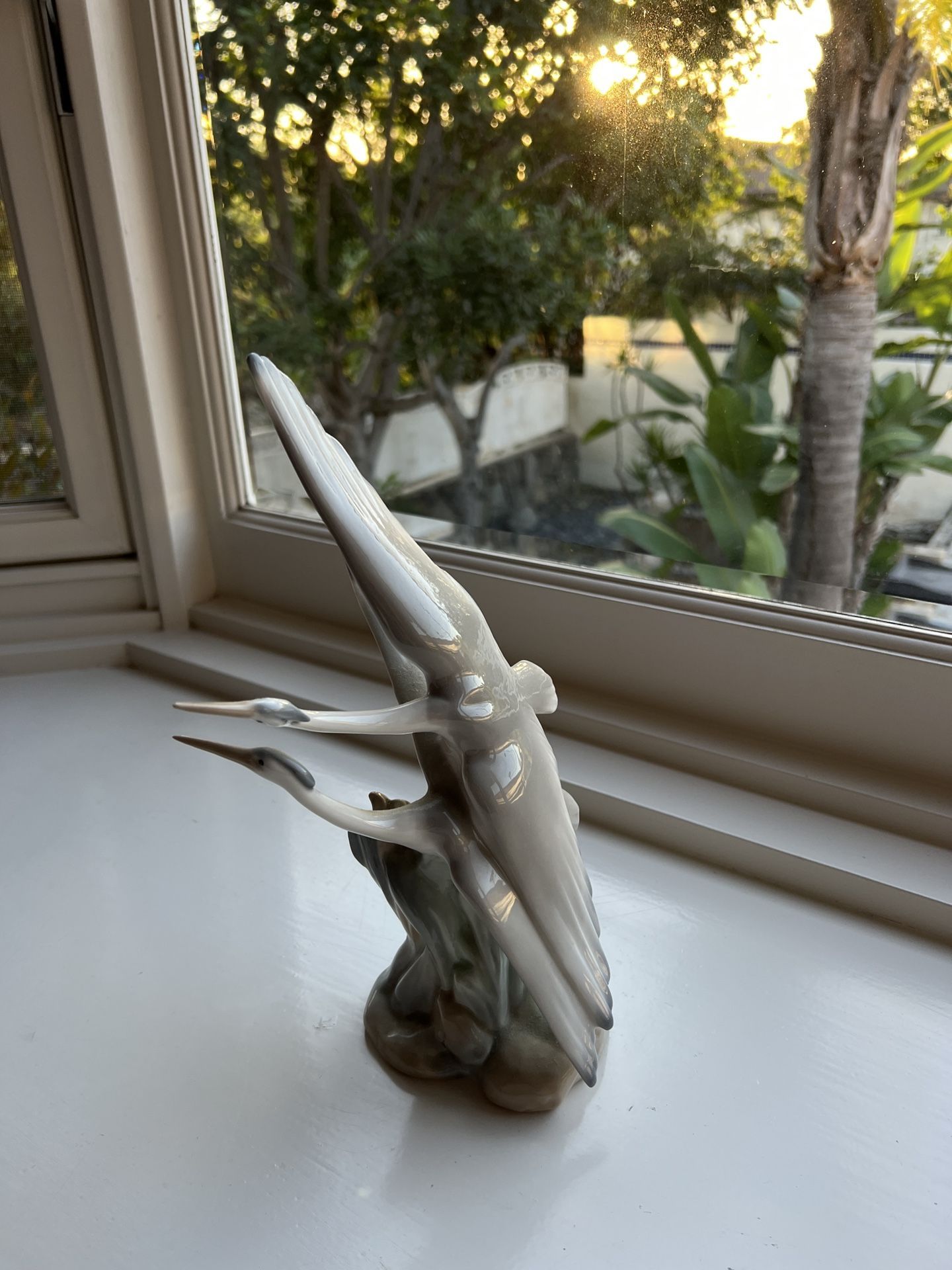 Lladro Nao Flying Herons Porcelain Figurine