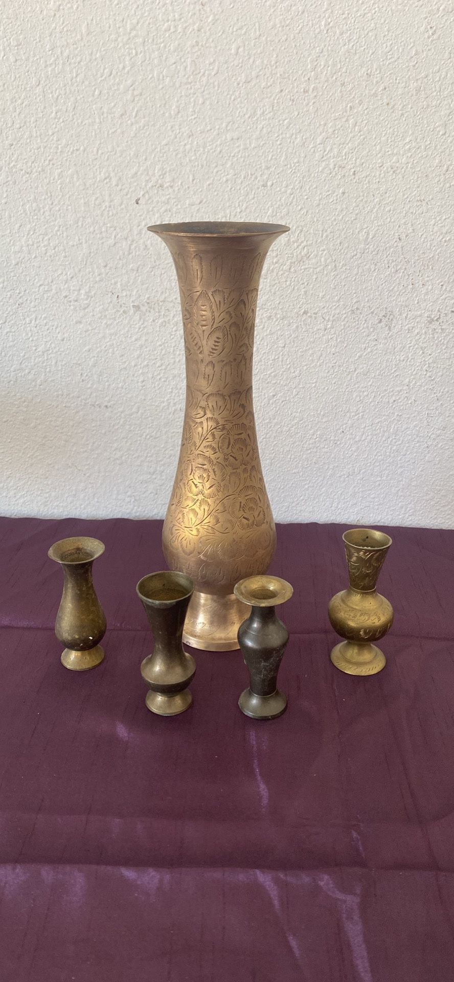 Brass Vases Lot